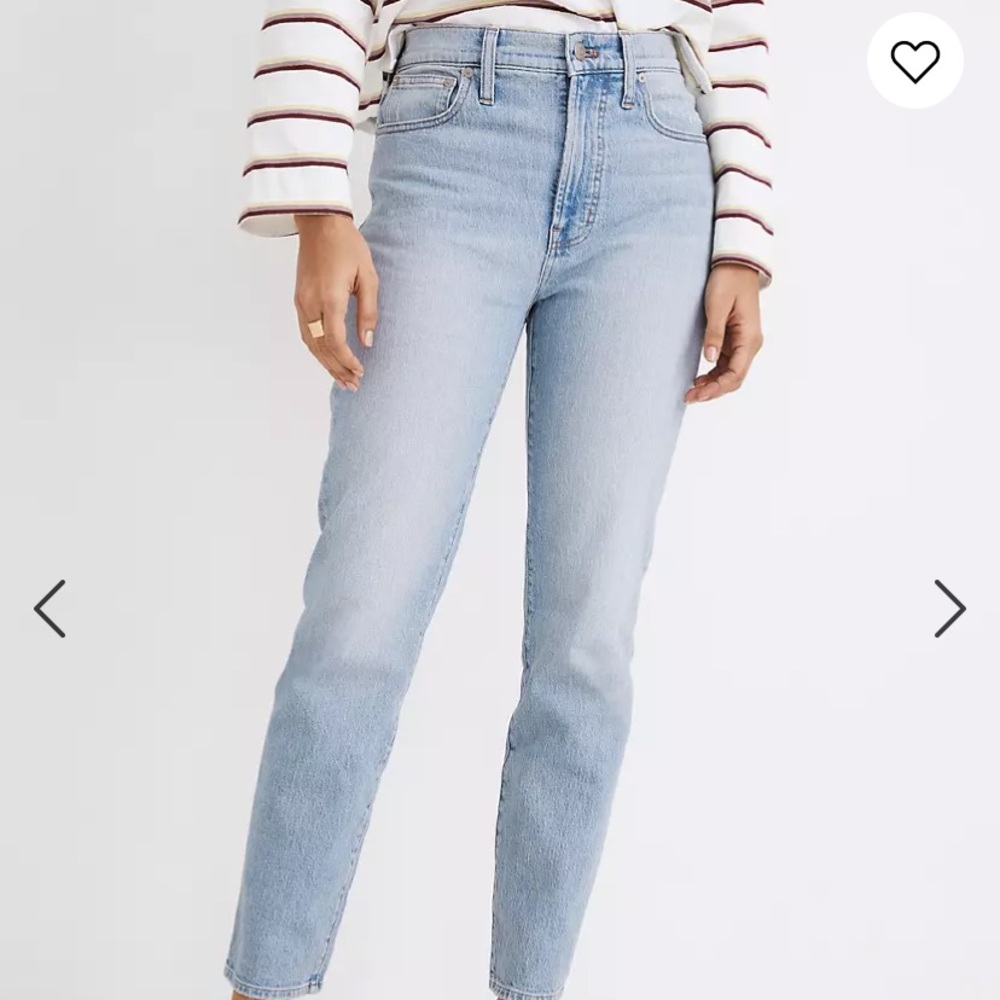 Madewell The Perfect Summer Jean Light High Waist Straight Leg Denim Jeans 26